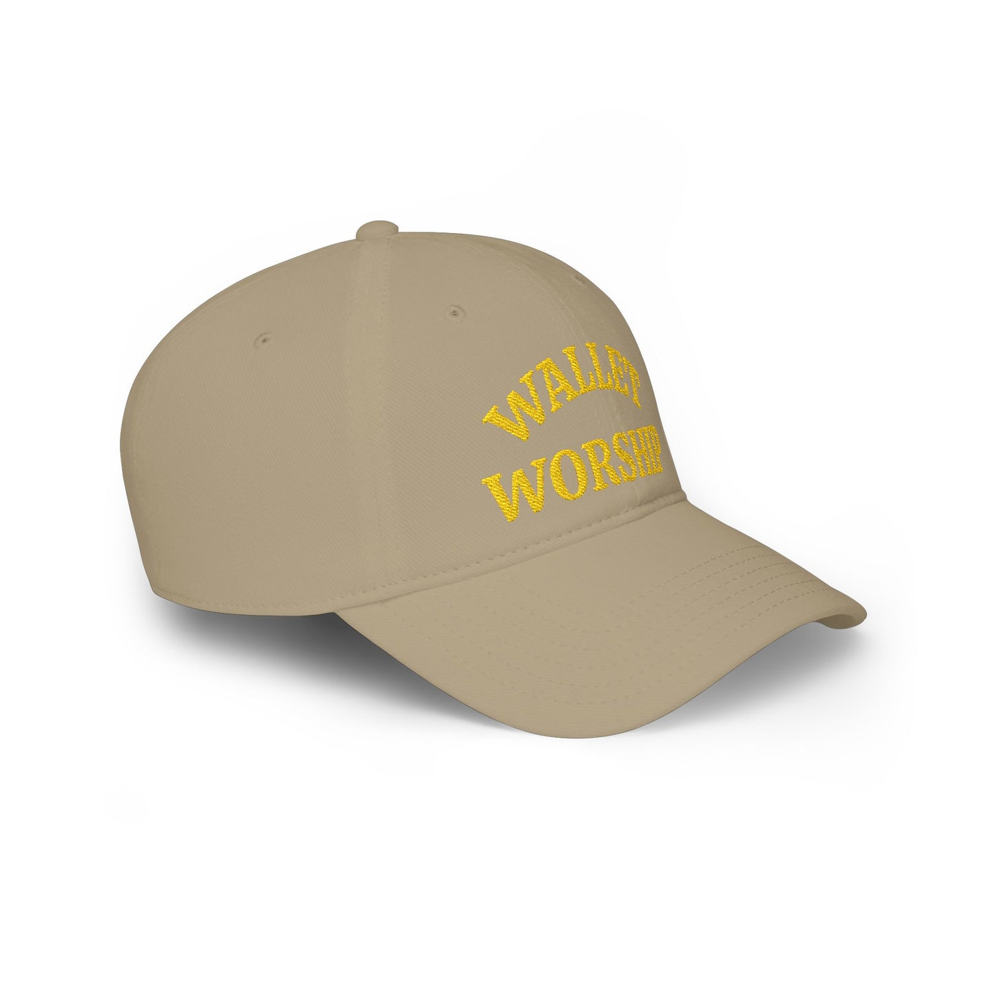 Low Profile Baseball Cap — "Wallet Worship" Embroidered Dad Hat