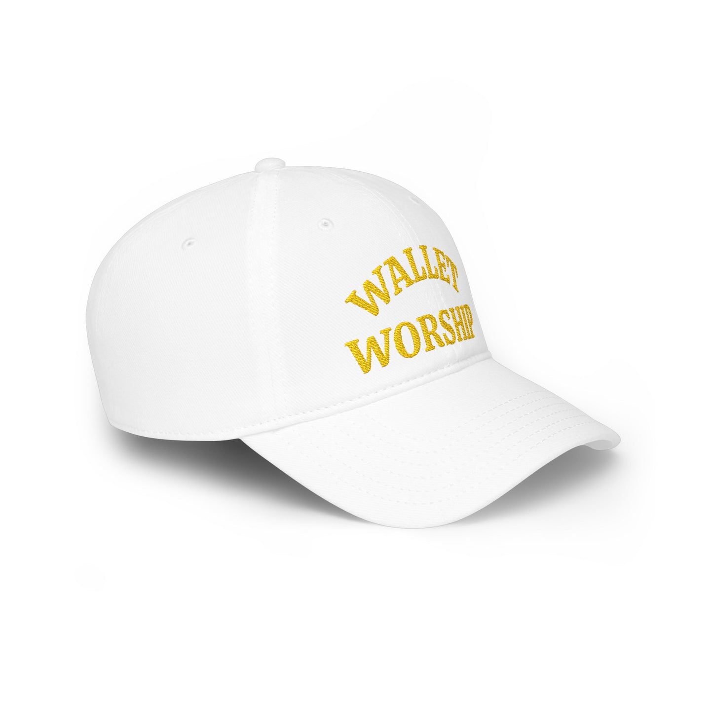 Low Profile Baseball Cap — "Wallet Worship" Embroidered Dad Hat