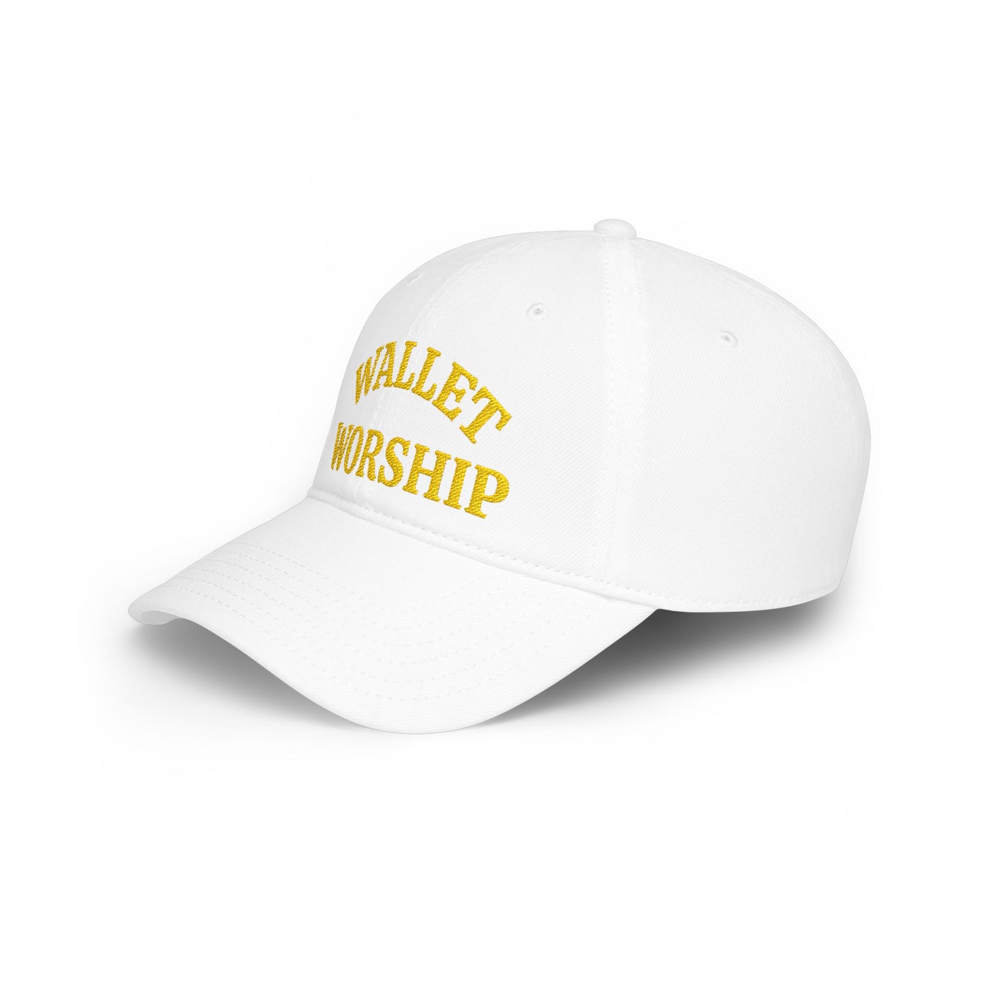 Low Profile Baseball Cap — "Wallet Worship" Embroidered Dad Hat