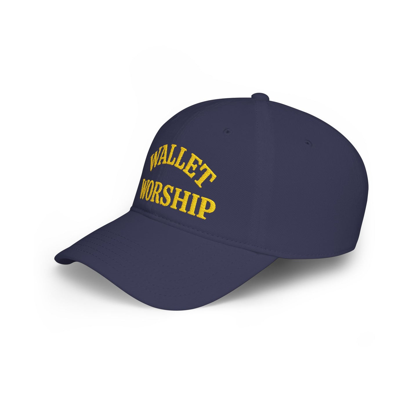 Low Profile Baseball Cap — "Wallet Worship" Embroidered Dad Hat