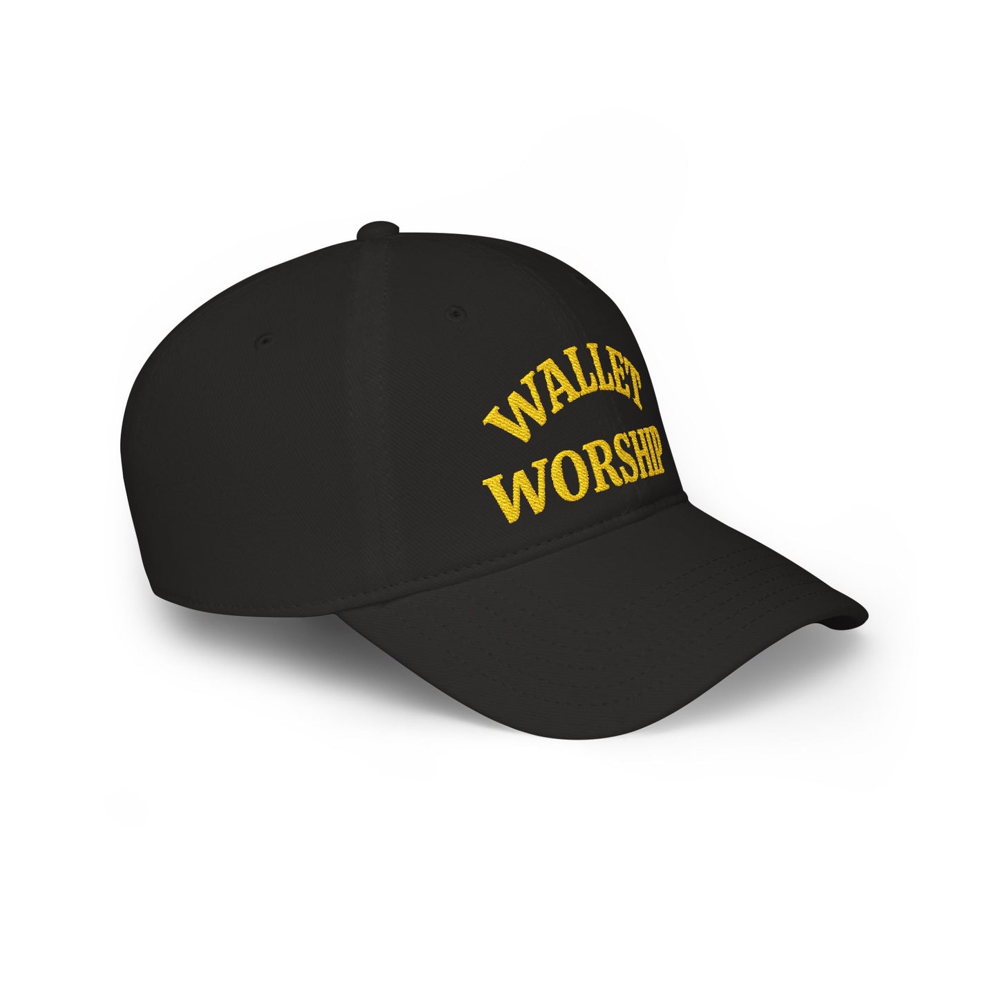 Low Profile Baseball Cap — "Wallet Worship" Embroidered Dad Hat