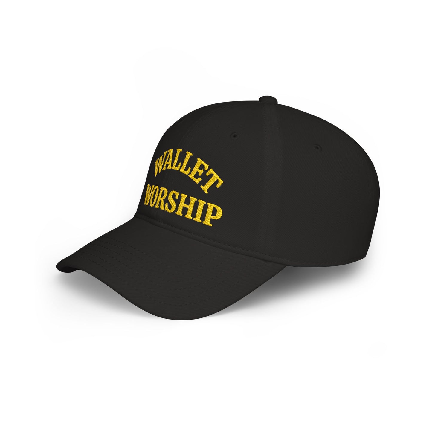 Low Profile Baseball Cap — "Wallet Worship" Embroidered Dad Hat