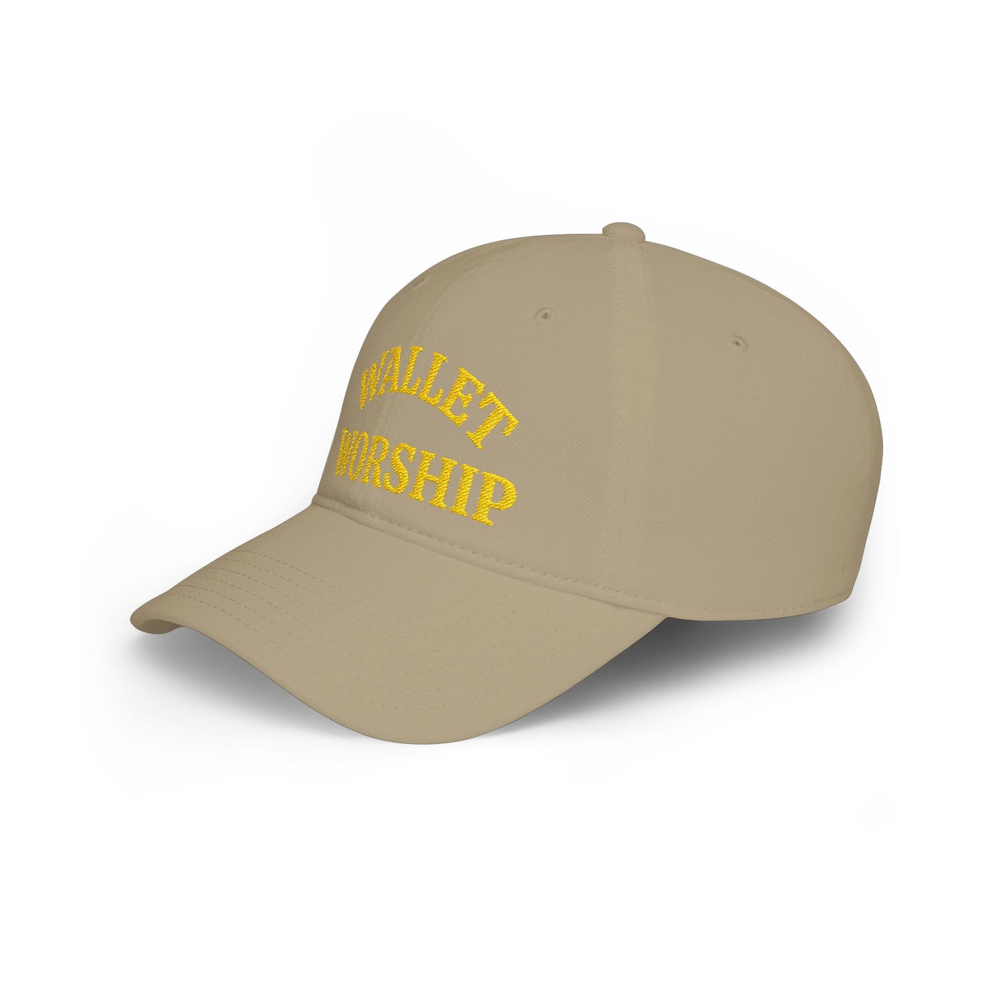 Low Profile Baseball Cap — "Wallet Worship" Embroidered Dad Hat